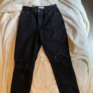 A&F high rise mom jeans